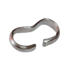 Double thread crimp, size 4.5 x 7.5mm, Stainless steel
