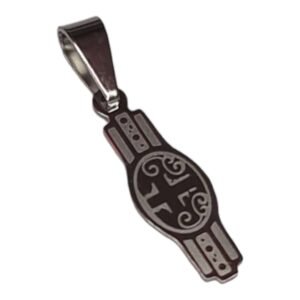 Armour of God pendant, belt, stainless steel, 26mm