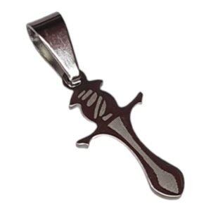 Armour of God pendant, sword, stainless steel, 25mm