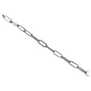 Stainless Steel paperclip chain, 3x6mm, 50cm