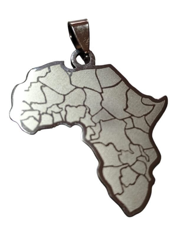 Continent of Africa, Stainless steel Pendant - Image 2