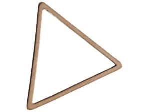Triangle shape pendant, Stainless Steel, rose gold 16mm