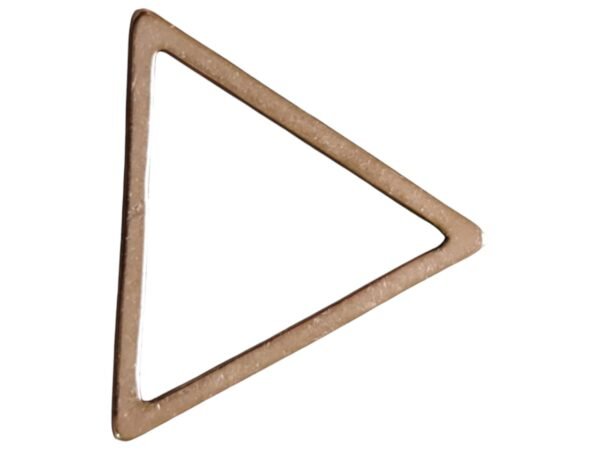Triangle shape pendant, Stainless Steel, rose gold 12mm