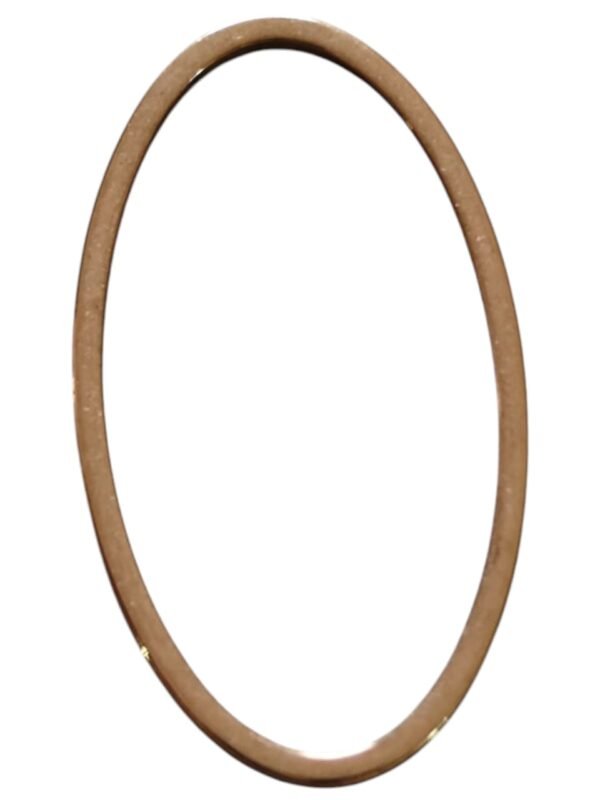 Oval shape pendant, Stainless Steel, rose gold 21mm