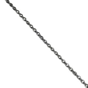 Stainless steel oval chain, 2mm, 1 meter