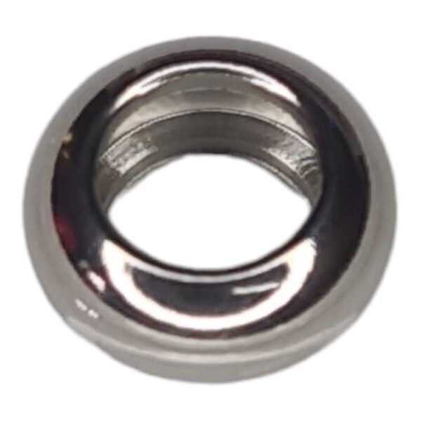 Rondelle bead in stainless steel, 5x10mm