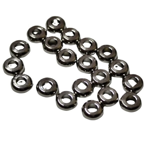 20x Disc bead in stainless steel, 4x1.5mm - Image 2