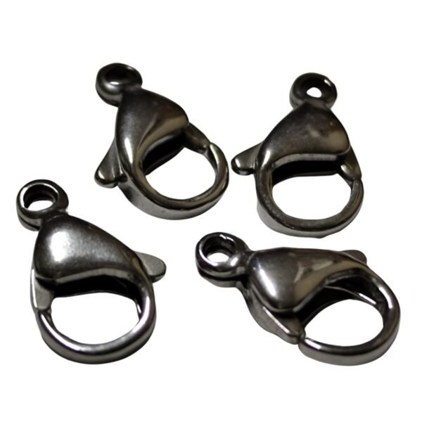 33 pcs Stainless steel Black lobster clasp 13mm - Image 3