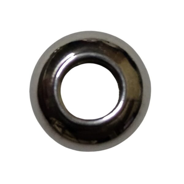 5x Round bead in stainless steel, 8x4mm - Image 2