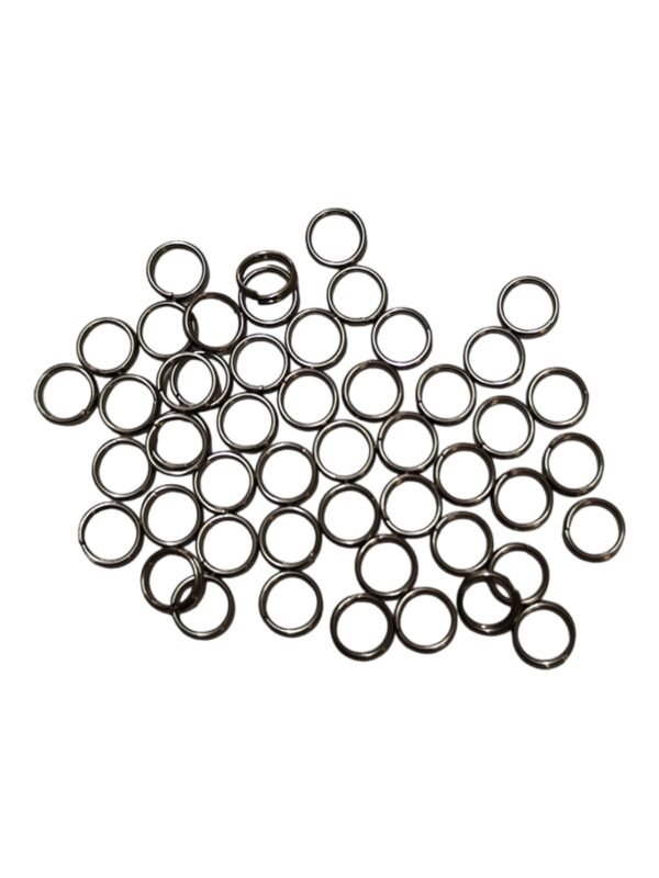50 x  Stainless steel Split rings, 6mm - Image 3