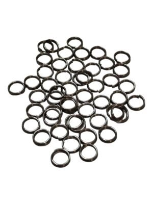 50 x  Stainless steel Split rings, 6mm