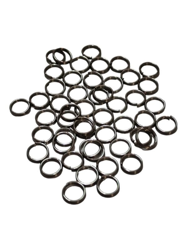 50 x  Stainless steel Split rings, 6mm