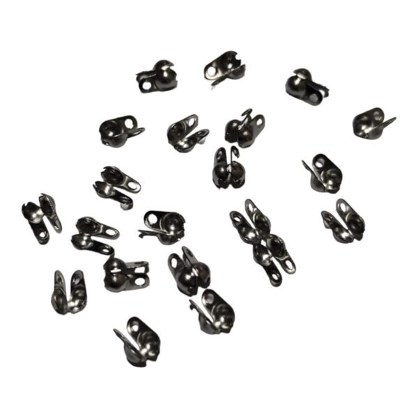 10 pairs Clamshell bead end, Stainless steel, 6mm - Image 4