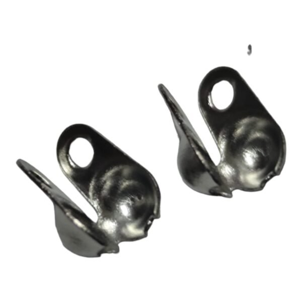10 pairs Clamshell bead end, Stainless steel, 6mm - Image 5