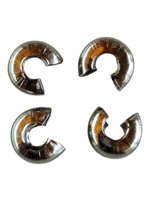 4 x Crimp cover, Stainless steel, 5 x 3mm