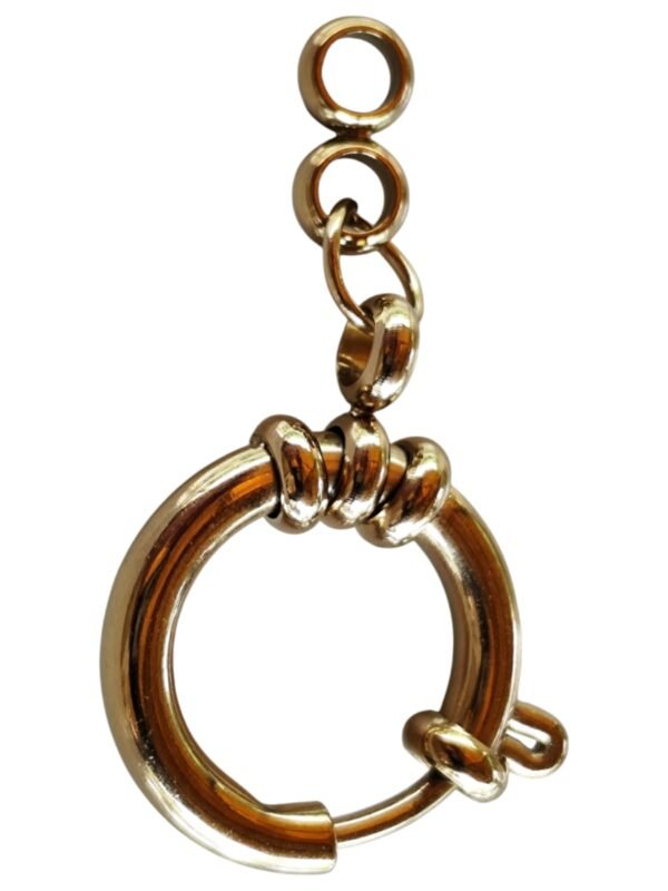 Stainless steel Senorita clasp, 18mm, Gold
