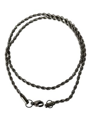 Stainless steel Rope Chain with lobster clasp, 2.mm x 40cm