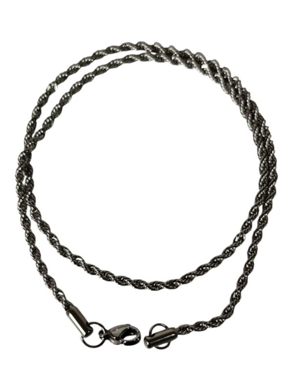 Stainless steel Rope Chain with lobster clasp, 2.mm x 40cm