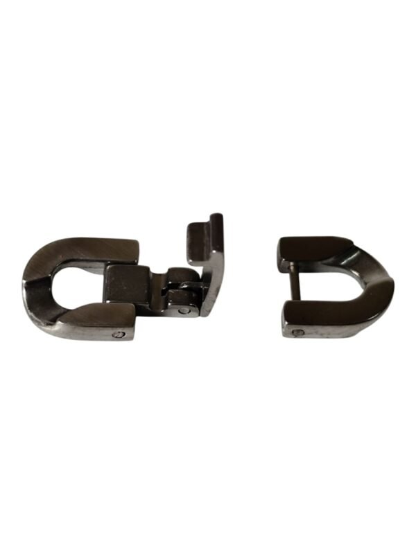 Stainless steel curb link clasp,1.9 x 0.9cm - Image 2