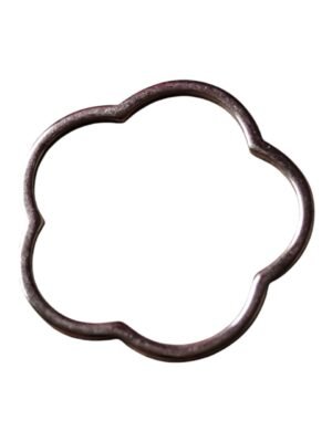 Flower shape pendant, Stainless Steel, rose gold 20mm
