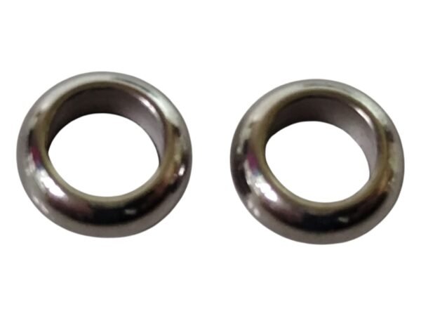 96 pcs Stainless steel bead spacer, 3.1mm x 8.01mm, Hole diameter 5.01mm