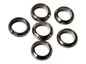 195 pcs Stainless steel bead spacer, 2.01mm x 6mm, Hole diameter 4mm