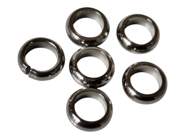195 pcs Stainless steel bead spacer, 2.01mm x 6mm, Hole diameter 4mm