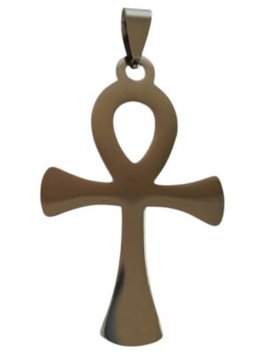Big Ankh Pendant, Stainless Steel, 2.8 x 5.2cm