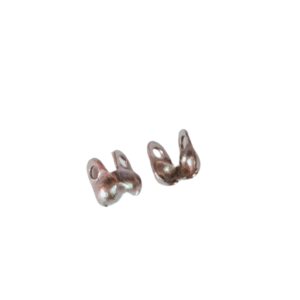 20 Pairs Clamshell bead end, Stainless steel, 3.5mm