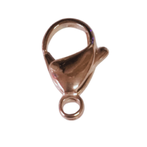 Rose gold coloured lobster clasp, Stainless steel, 15mm