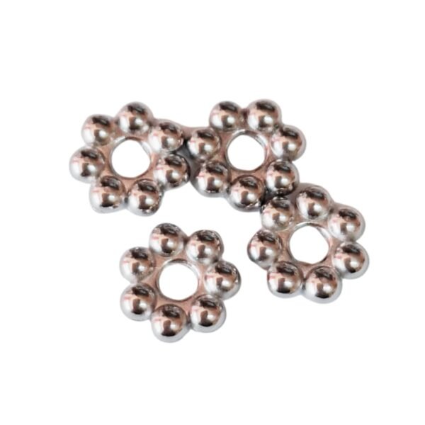 Daisy bead, Stainless steel, 1.5 x 5.5mm - Image 2