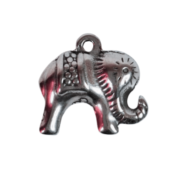 Lil Elephant charm, Stainless steel (14 x 15mm) - Image 3