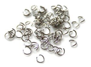 50 x Jumpring in stainless steel 0.6 x 4mm