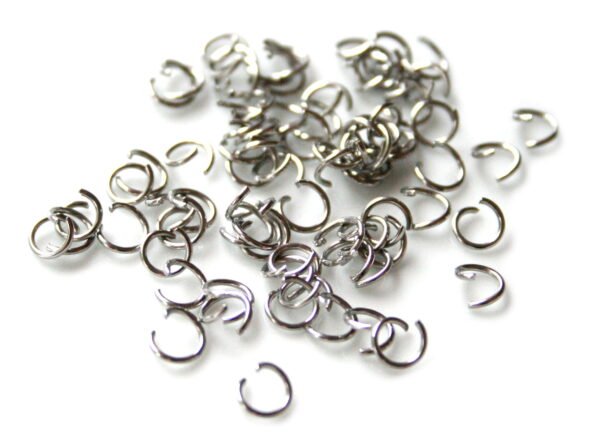 50 x Jumpring in stainless steel 0.6 x 4mm