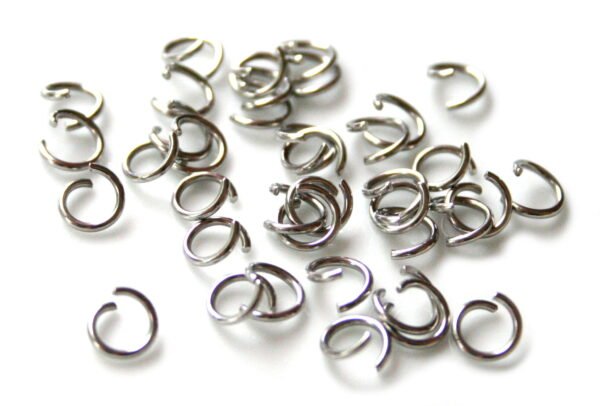 100 x Jumpring in stainless steel 1x8mm