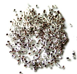 10x Tube crimps, Stainless steel, 2mm