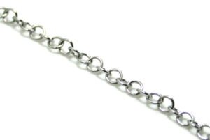 Stainless steel chain, round, 3mm, 1 meter