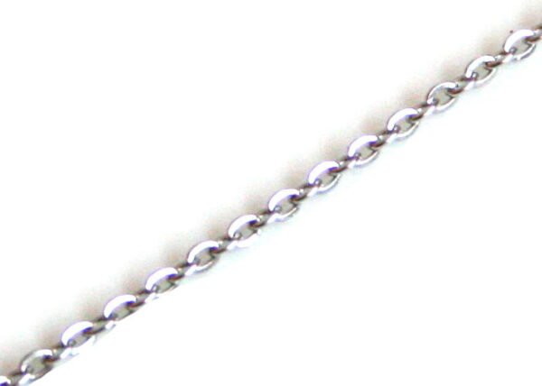 Stainless steel chain w lobster clasp, 1.5mm, 45cm