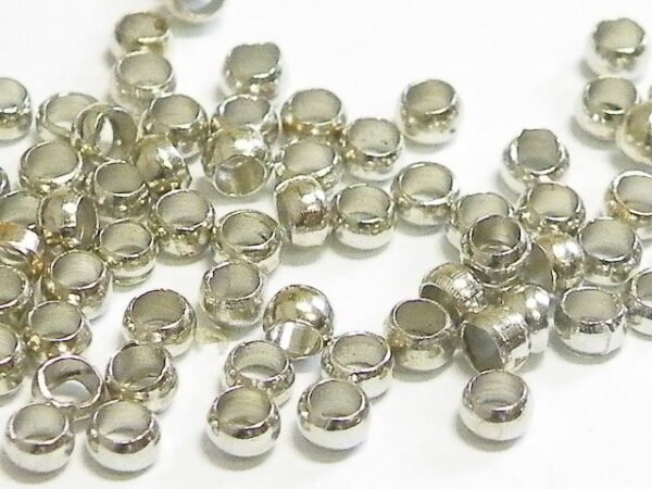 10x Crimps, Stainless steel, 1.5mm