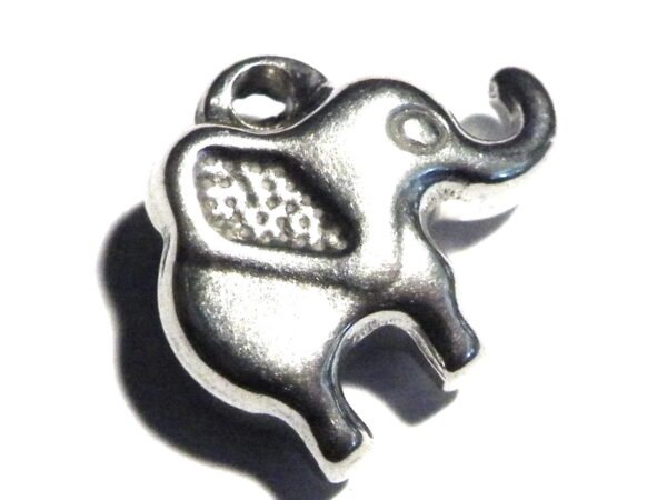 Elephant charm in stainless steel 13.8mm