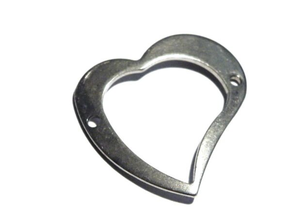 28mm heart link in stainless steel