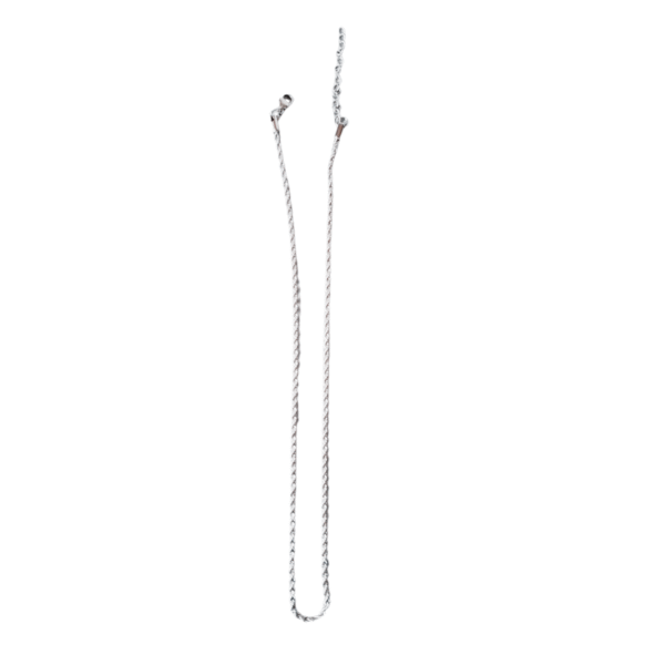 Stainless steel Rope Chain with lobster clasp, 2.2mm x 45cm - Image 4