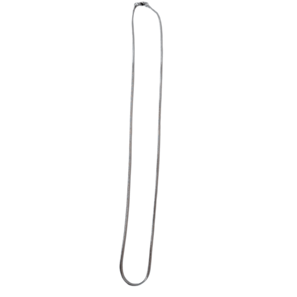 Snake chain 2.4mm thick with lobster clasp, Stainless steel, 55cm long