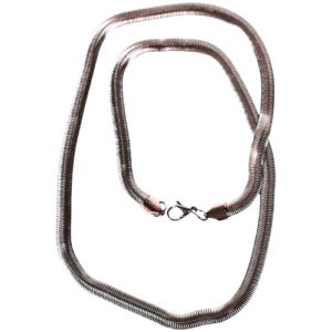 Stainless-steel Snake bone chain with lobster clasp, 0.6 x 55.5cm
