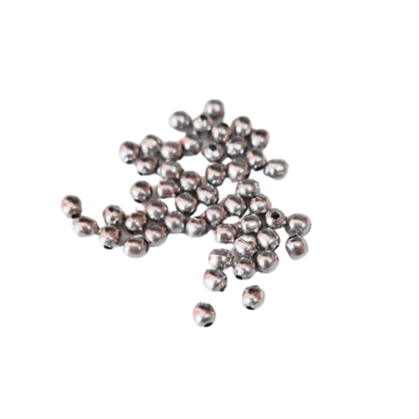 50 x Stainless steel beads, 2 x 2mm, Round - Image 2