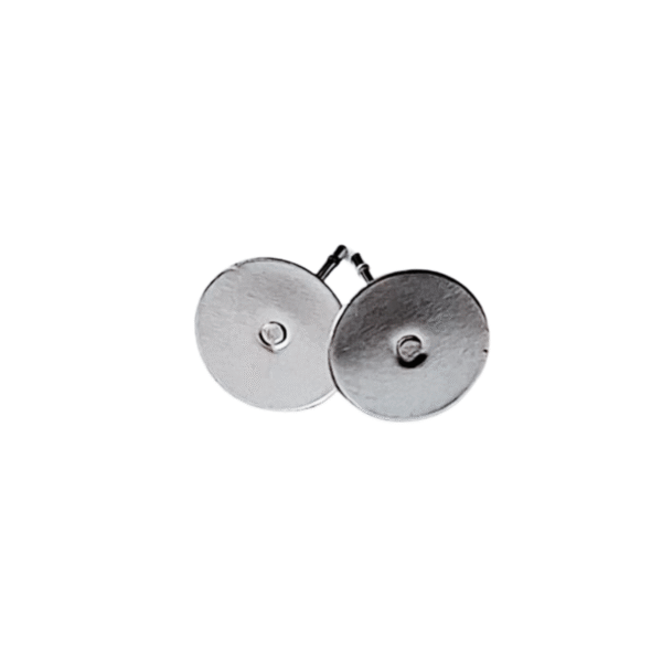 10x Pairs Stainless steel Earring Stud, Flat front 8mm - Image 7