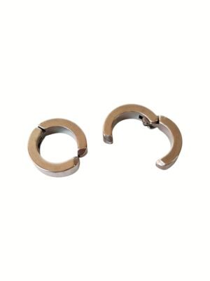 20 Huggie earrings, Stainless Steel, 4mm x 13mm, no earpin