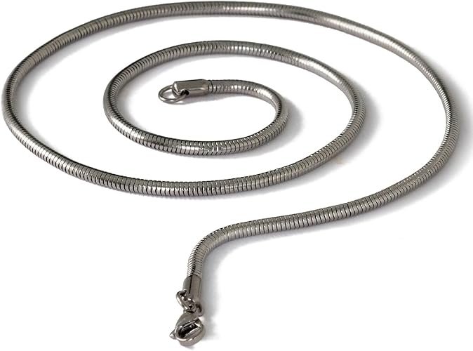 Snake chain in stainless steel