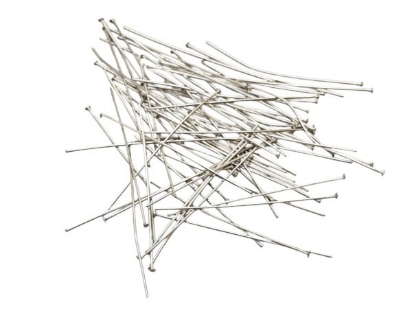 Flat head pin in stainless steel