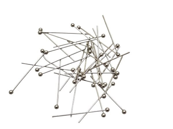 Ball headpins in stainless steel